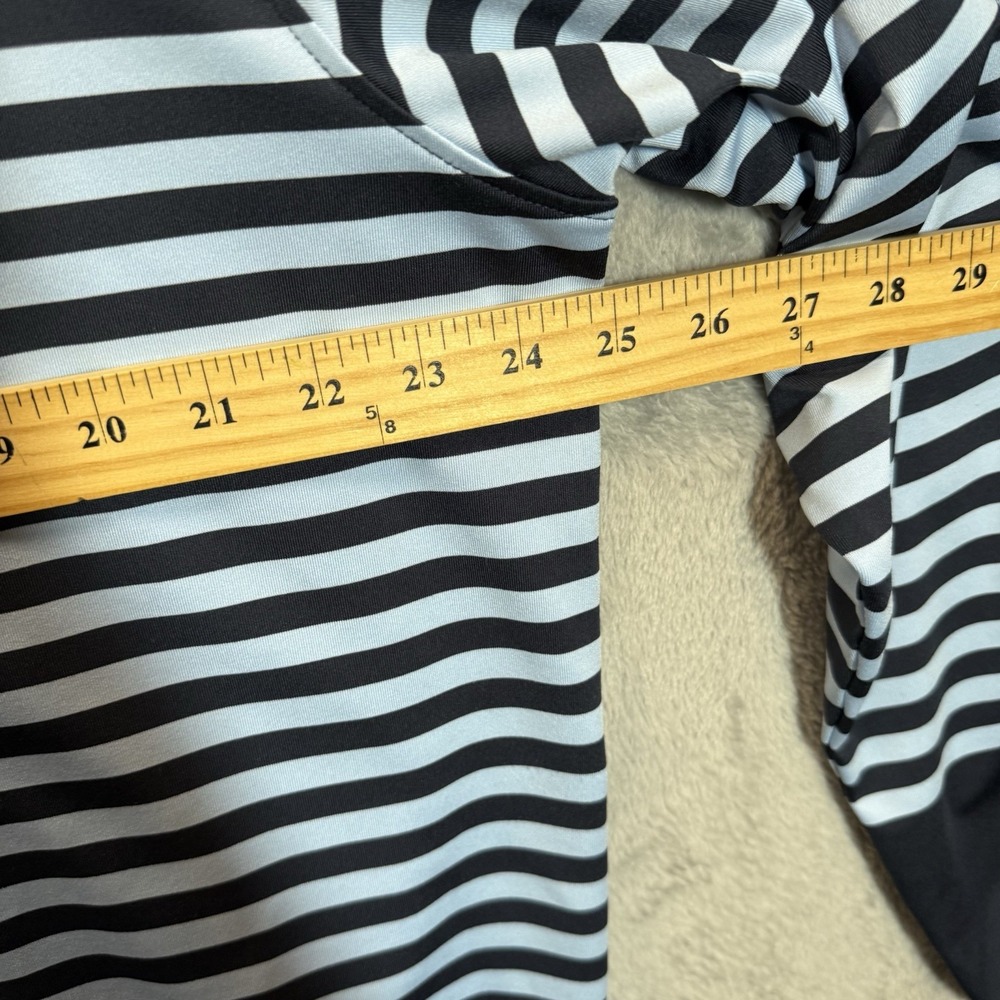 G Fore Mens L Navy 1/4 Zip Pullover Striped Golf Performance‎ Park MGM Las Vegas - Picture 5 of 7
